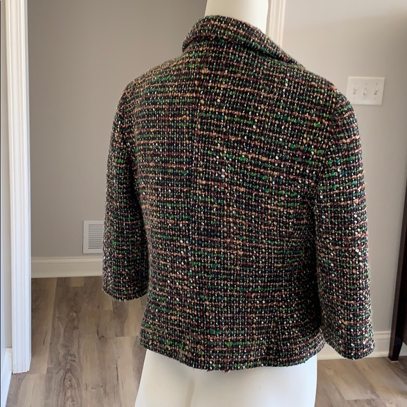 Textured crop blazer Ann Taylor - Picture 3 of 3